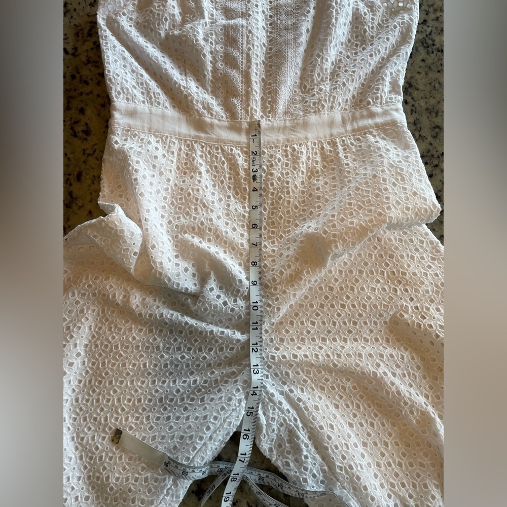 Women’s 100% cotton BR White Eyelet romper - Picture 8 of 11
